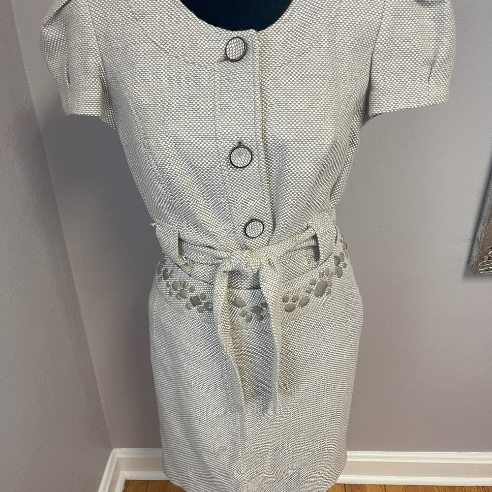 Women Button-Up Blouse & Skirt Set L